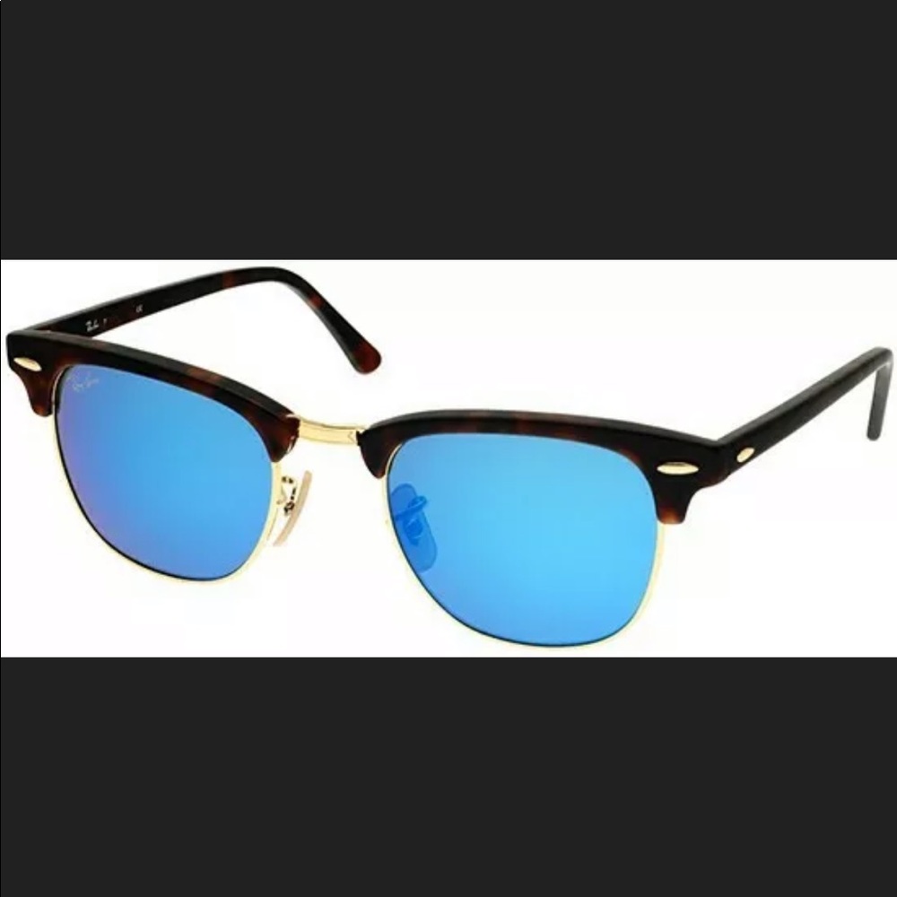 Ray-Ban Clubmaster Tortoise Frame Blue